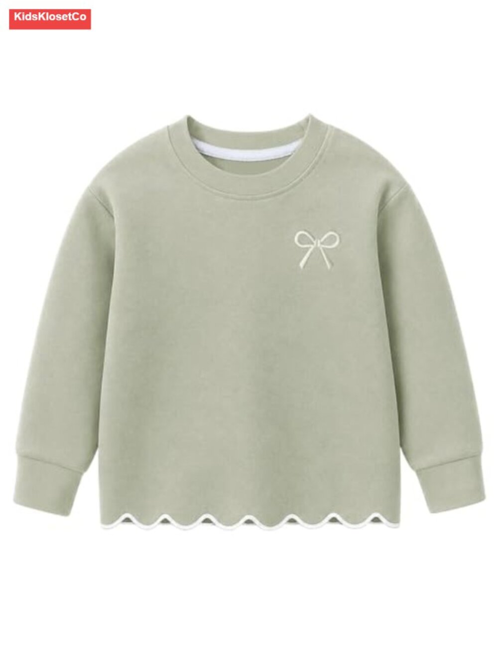 Girls 2-Piece Outfit Set Sweatshirt Top Flare Pants Cotton Blend - Picture 5 of 6